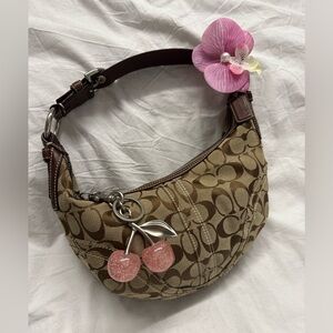 Coach monogram shoulder bag